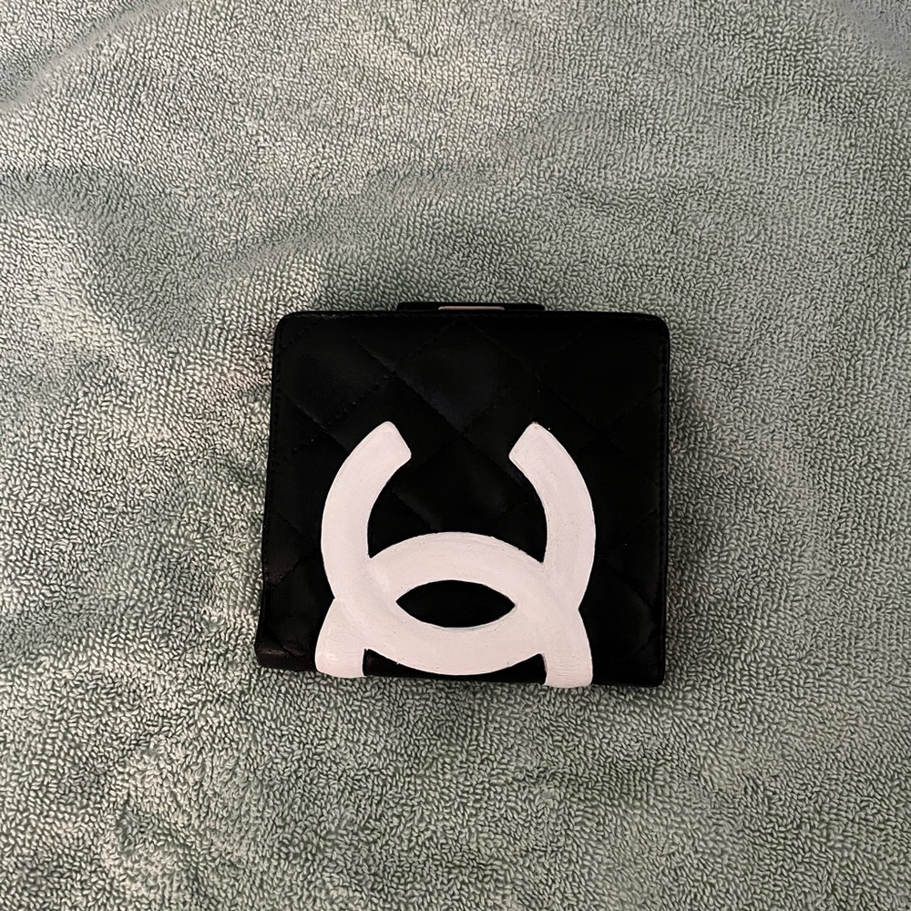 CHANEL Black and White Wallet